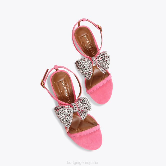 Kurt Geiger mujer sandalia con lazo london bromley 95 2LPR337 | calzados rosa